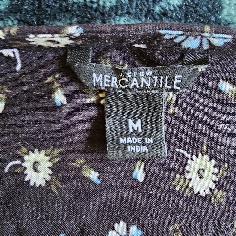 Mercantile by J.Crew floral‎ viscose midi dress size M